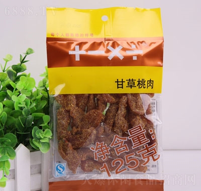 加減乘除甘草桃肉125g