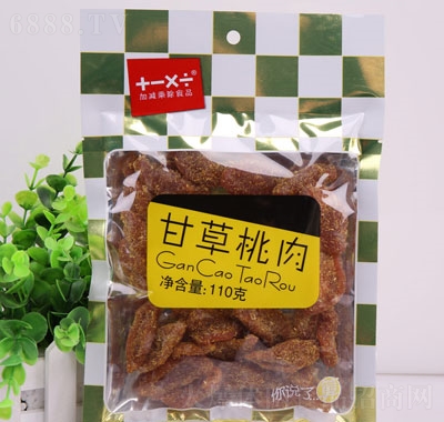 加減乘除甘草桃肉110g