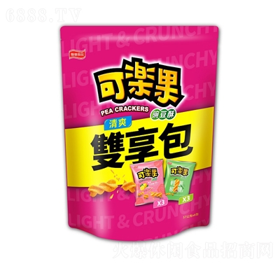 可樂果豌豆酥清爽雙享包（檸檬玫瑰鹽+輕蔥椒鹽）
