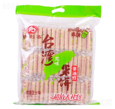 倍利客臺灣米餅750克芝士味膨化食品零食