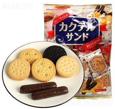 松永餅干混裝多味什錦夾心餅干280g零食批發(fā)
