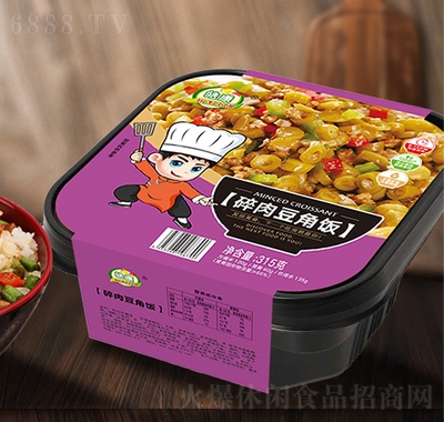 皓康自熱拌飯（碎肉豆角）方便食品
