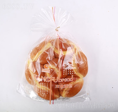 康福主食面包圓形休閑食品網(wǎng)紅零食課間小吃