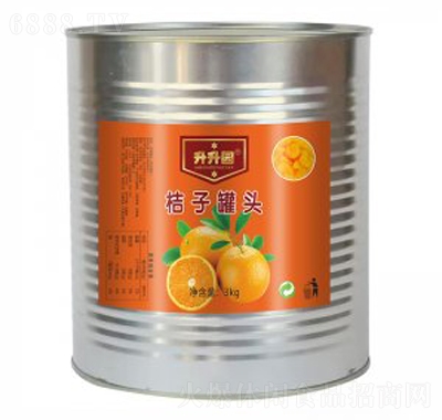升升園桔子罐頭3kg超市零食辦公室零食
