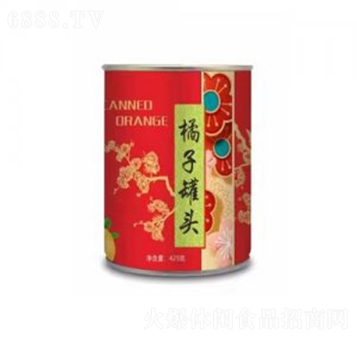 升升園橘子罐頭425克批發(fā)代理招商休閑食品