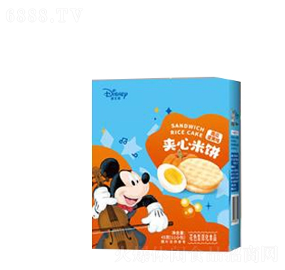 多彩寶貝夾心米餅?zāi)瞎系包S味休閑零食夾心