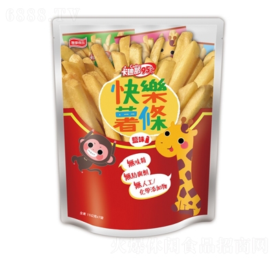 卡迪那95℃快樂薯?xiàng)l鹽味(外包裝)辦公室零嘴膨化食品休閑小吃