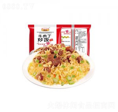 周家莊粥控牛肉丁炒飯袋裝懶人即食網(wǎng)紅零食