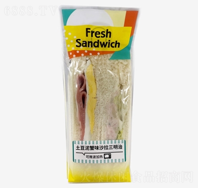 天益土豆泥蟹味沙拉三明治追劇搭檔休閑食品