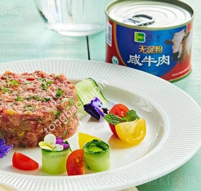 通寶罐頭食品代理午餐代餐無(wú)淀粉咸牛肉罐頭禮盒