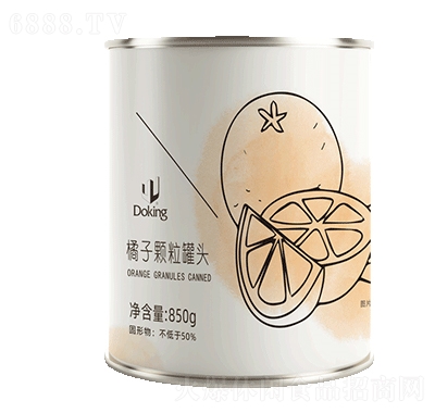 盾皇橘子顆粒罐頭休閑食品