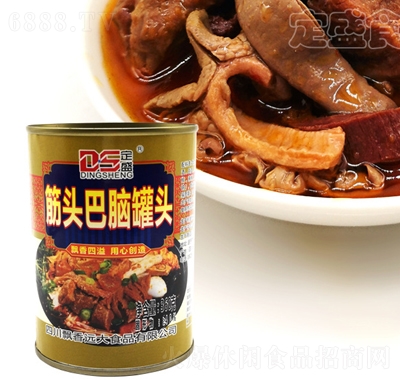 飄香遠(yuǎn)大筋頭巴腦罐頭360g罐裝牛肉牛雜旅游垂釣拌面