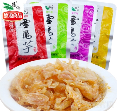 悠源雪魔芋魔芋干魔芋絲休閑零食