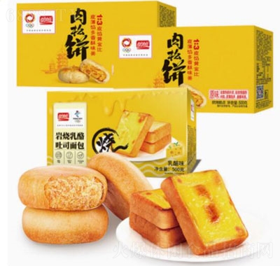 盼盼休閑食品組合巖燒乳酪吐司肉松餅健康早餐零食
