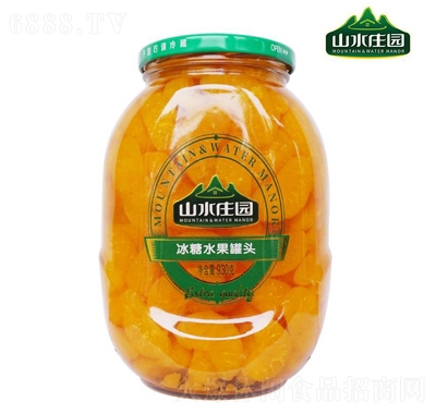 山水莊園冰糖桔子水果罐頭930