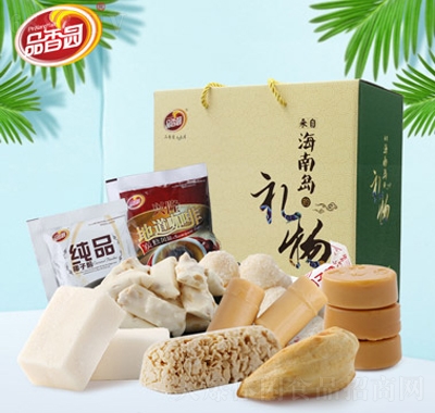 品香園海南島的禮物箱椰子零食休閑食品