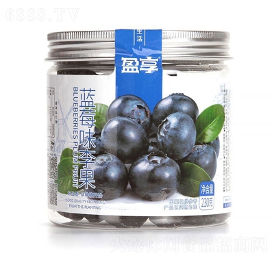 夢(mèng)享果園罐裝藍(lán)莓味李果休閑追劇零食