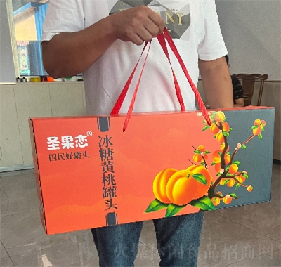 圣果戀水果罐頭食品禮盒黃桃罐頭