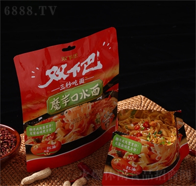 雙下巴魔芋口水面方便食品袋裝