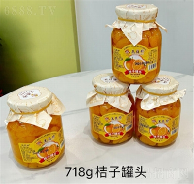 王員外水果罐頭718g桔子罐頭