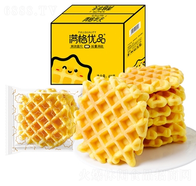 滿格華夫餅干400g原味早餐面包蛋糕零食整箱