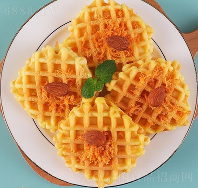 滿格華夫肉松沙拉夾心華夫餅干400g營養(yǎng)早餐蛋糕