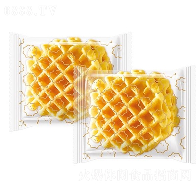 滿格華夫肉松沙拉夾心華夫餅干400g營養(yǎng)早餐蛋糕獨立袋裝