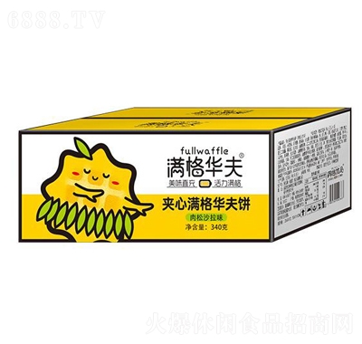 滿格華夫肉松沙拉夾心華夫餅干400g營養(yǎng)早餐面包